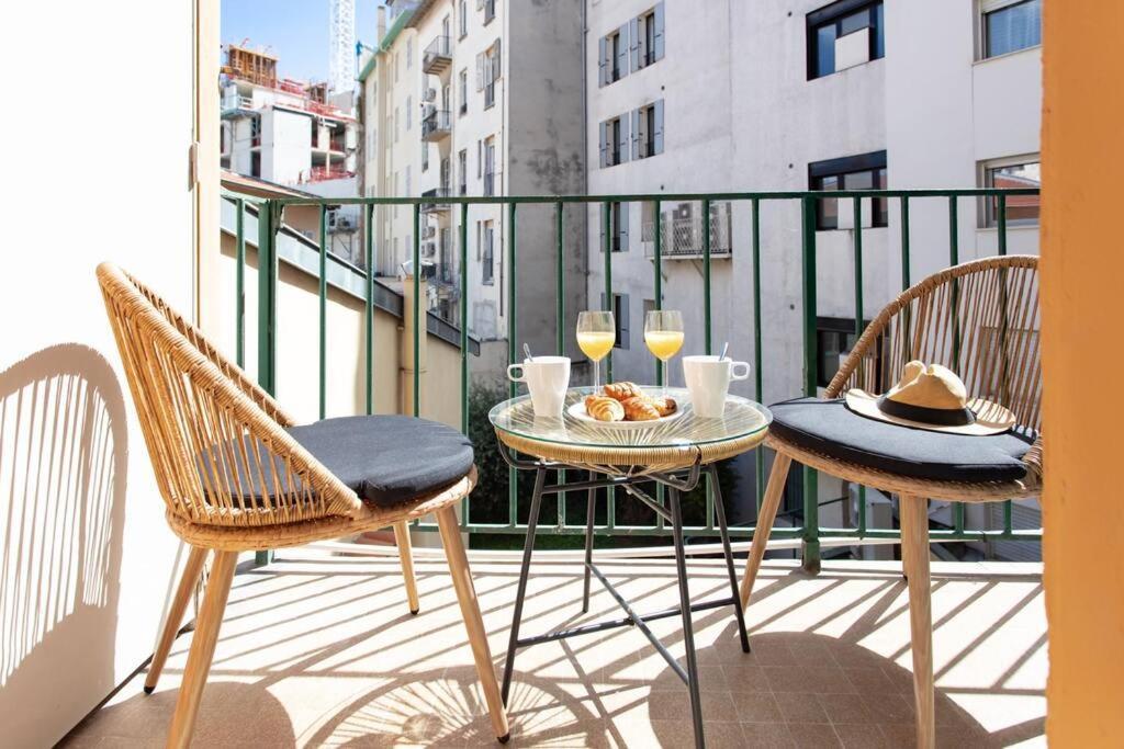 L19 1Bdr Massena Central 2Mins Sea/Promenadeac/Balcony 尼斯 外观 照片